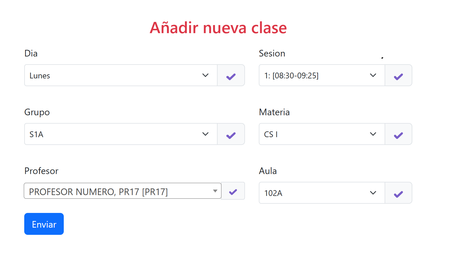 agregarclases