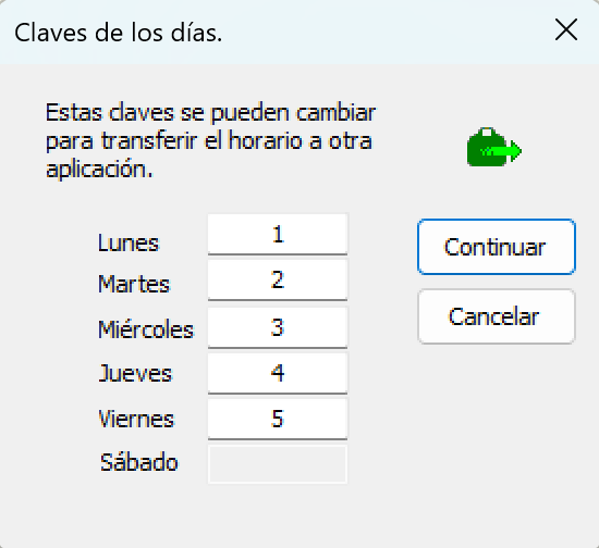 Horarios